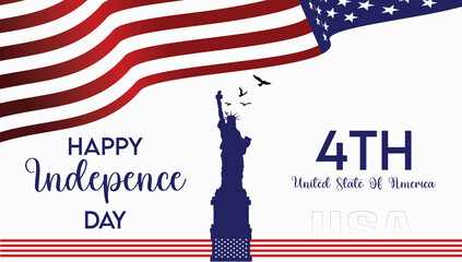 Banner Art for July 4th, Independence Day Designs