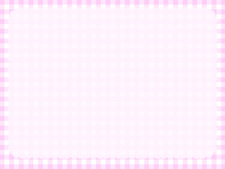 4:3フリルとチェックのシンプル壁紙♪