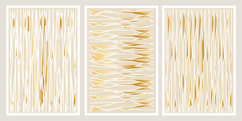 Vector abstract pastel beige background. Template 3d line elements radiance luxury. EPS10 vector