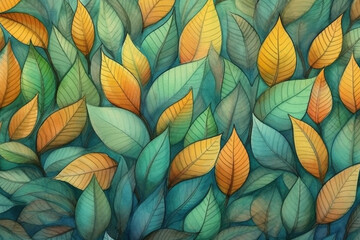 Valentine Background watercolor Generative AI