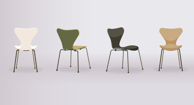 Modern Chair Vector Illustration