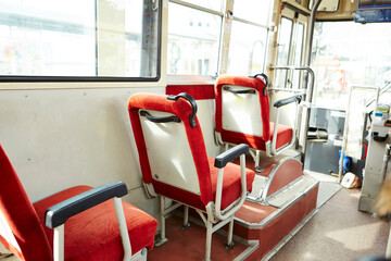 Empty bus seats, travel to Japan