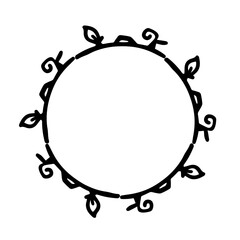 plant circle frame