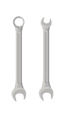 Industrial spanner illustration, vector clipart on a white background.