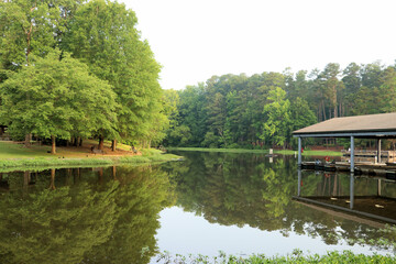 dock on a lake