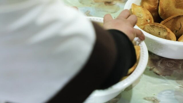 the dumplings are packed neatly