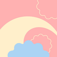 minimalistic background with simple shaves in the composition