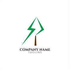 pine trees logo design vector illustration