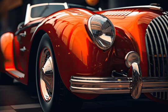 A classic sports car created with Generative Al technology