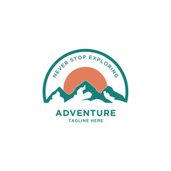 Fototapeta premium Adventure Mount template design