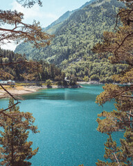 lake in the mountains france pyrénées