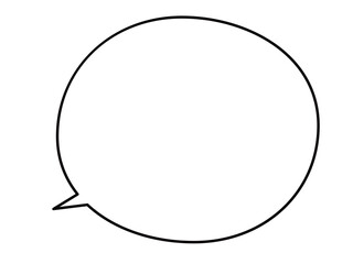 吹き出しのシンプルな素材