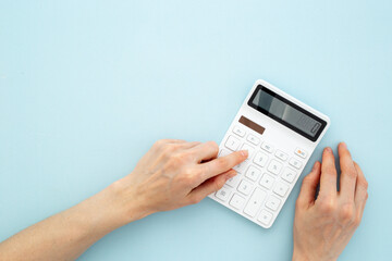 Financial accounting and taxes planning concept with calculation