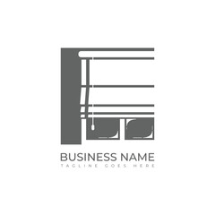 Blinds window coverings logo design
