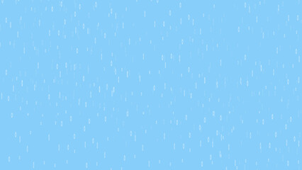 seamless rain drops pattern on light sky blue color background