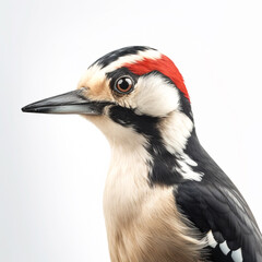 Great spottet Woodpecker Portrait,