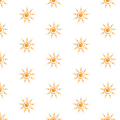 seamless pattern with sun