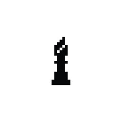 this is chess icon 1 bit style in pixel art with black color and white background ,this item good for presentations,stickers, icons, t shirt design,game asset,logo and your project