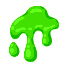 Dripping flowing slime. Toxic mucus smudges drips. Leaking paint streak.