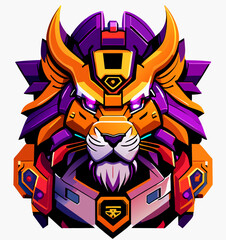 lion robot cartoon 