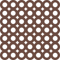 Cute vector seamless pattern. brown infinity circle pattern. Decorative element, design template with brown shade.