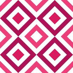 Cute vector seamless pattern. Pink rhombus pattern. Decorative element, design template with pink shade.