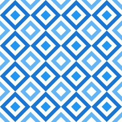 Cute vector seamless pattern. Blue rhombus pattern. Decorative element, design template with blue shade.