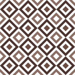 Cute vector seamless pattern. Brown rhombus pattern. Decorative element, design template with brown shade.
