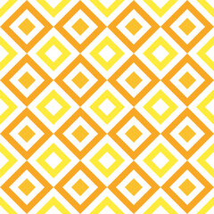 Cute vector seamless pattern. Yellow rhombus pattern. Decorative element, design template with yellow shade.