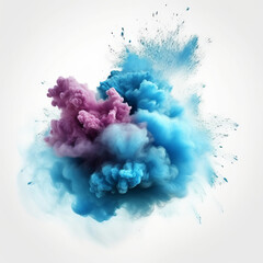abstract watercolor background with watercolor splashes dust explosion