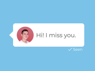 A person chatting to someone but seenzoned. A message from an admirer, ex or estranged friend or...