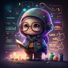 Cute and adorable 3D character