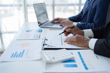 businesspeople meeting for new project	