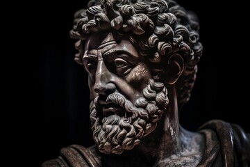 Fototapeta na wymiar Marcus Aurelius: Stoic philosopher and Roman Emperor, epitomizing resilience and inner strength. Generative AI