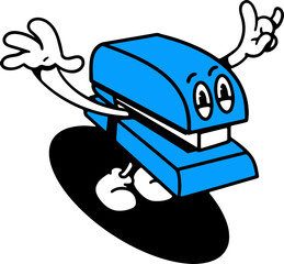 Hand drawn vector illustration of  Stationery Retro Cartoon Art Style | Logo, Icon, Visual Identity, Asset