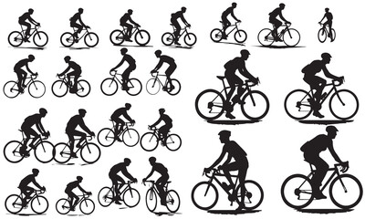 Obraz premium A set of silhouette vector collection