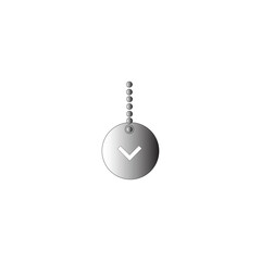 icon vector necklace template design