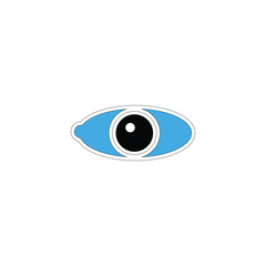 icon eye illustration design trendy