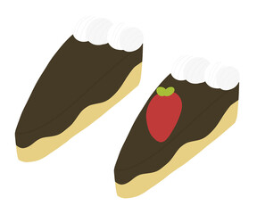chocolate cake illustration