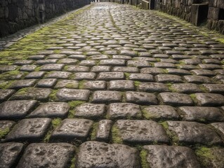 Kopfsteinpflaster Gehweg Antik:  inspiriert von britischer Topographie, Quadratura und r&ouml;mischer Kunst und Architektur