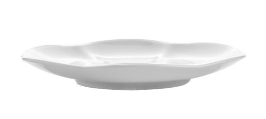 white dish for food on transparent png