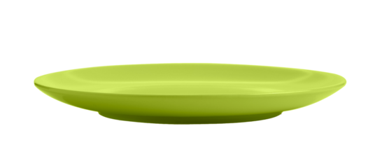 green ceramic plate on transparent png