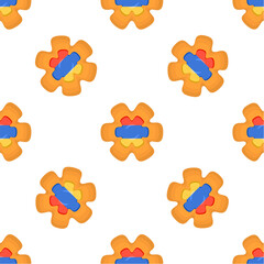 Pattern cookie with flag country Armenia in tasty biscuit