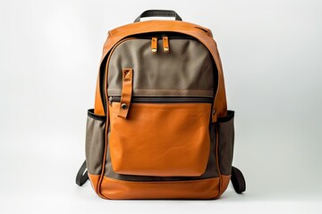 Fototapeta premium Back to School. Isolated Backpack on White Background