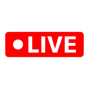 live streaming symbol, Red Transparent Lower Third Live Streaming icon