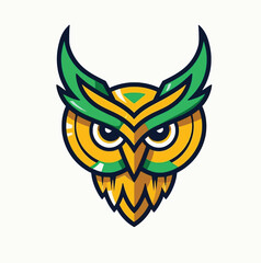 Owl Esports Logo in Purple Mascot Vector Illustration