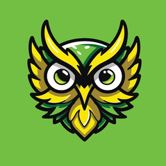 Owl Esports Logo in Purple Mascot Vector Illustration