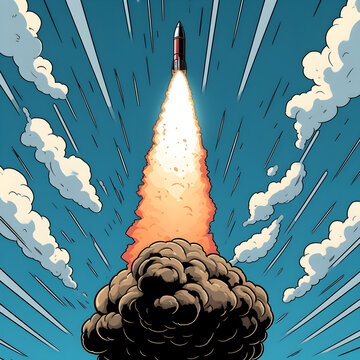 Space Vehicle Launch s3 created with Generative AI technology