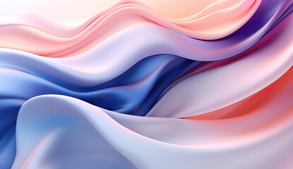 Fototapeta premium soft fabric in pastel colors, ai generated