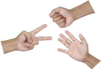 hand finger forming scissors, Rock paper scissors is an intransitive hand game isolated transparent background png